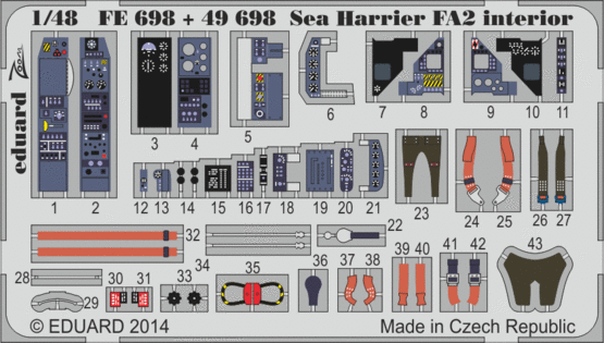 Sea Harrier FA2 interior S.A. 1/48 