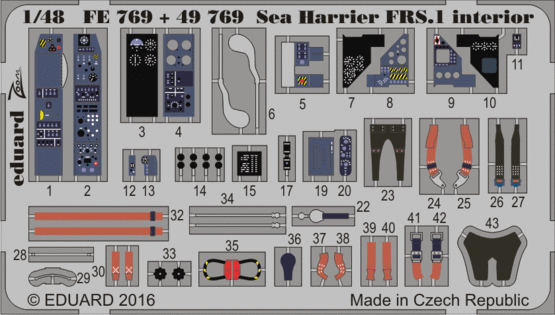 Sea Harrier FRS.1 interior 1/48 