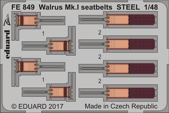 Walrus Mk.I seatbelts STEEL 1/48 