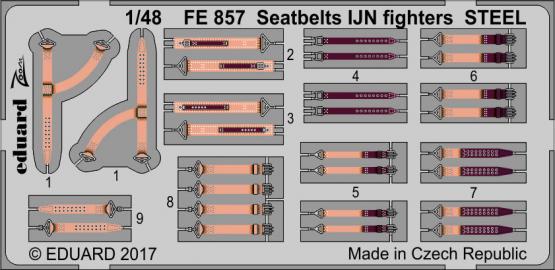 Seatbelts IJN fighters STEEL 1/48 