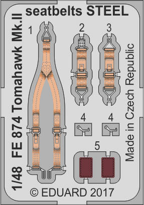 Tomahawk Mk.II seatbelts STEEL 1/48 