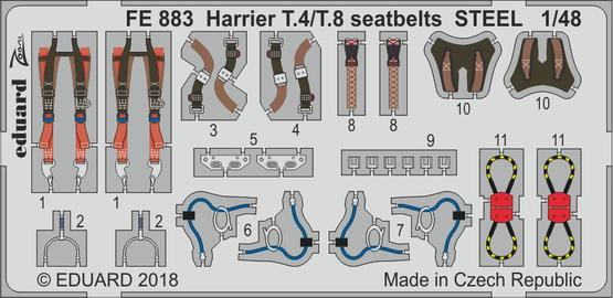 Harrier T.4/T.8 seatbelts STEEL 1/48 