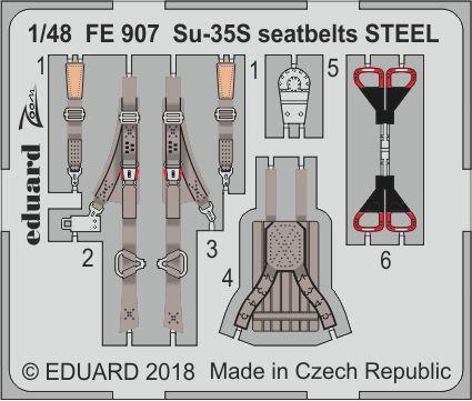 Su-35S seatbelts STEEL 1/48 