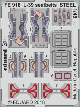 L-39 seatbelts STEEL 1/48 