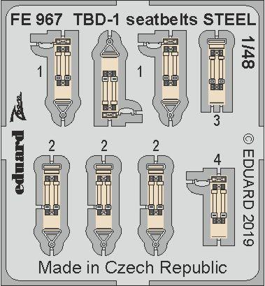 TBD-1 seatbelts STEEL 1/48 