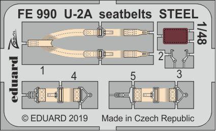 U-2A seatbelts STEEL 1/48 