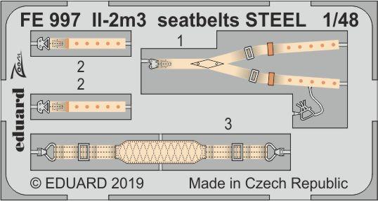 Il-2m3 seatbelts STEEL 1/48 