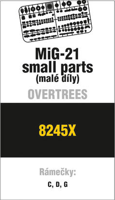 MiG-21 small parts OVERTREES 1/48 1/48 