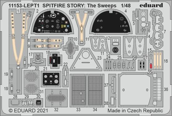 SPITFIRE STORY: The Sweep PE-set 1/48 