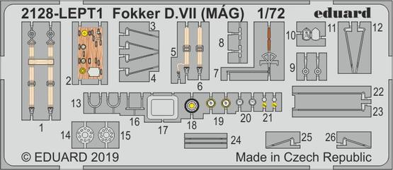 Fokker D.VII (MÁG) PE-set 1/72 