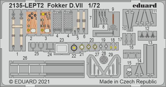 Fokker D.VII PE-set 1/72 