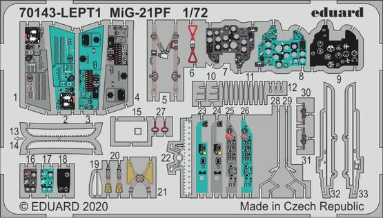 MiG-21PF PE-set 1/72 