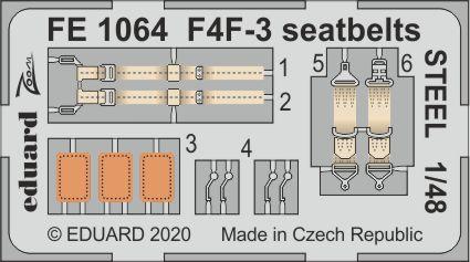 F4F-3 seatbelts STEEL 1/48 
