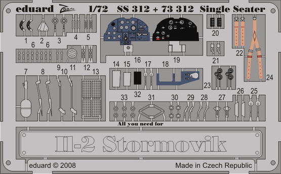 II-2 Stormovik Single Seater S.A. 1/72 