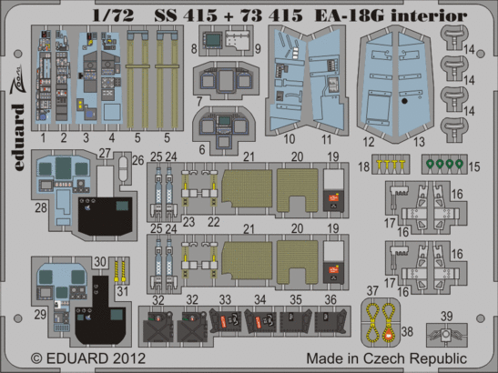EA-18G interior S.A. 1/72 