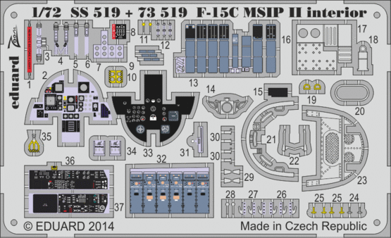 F-15C MSIP II interior S.A. 1/72 