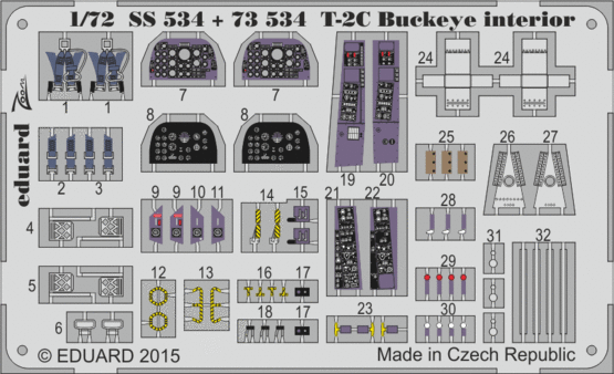 T-2C Buckeye interior 1/72 