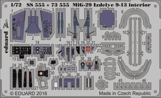 MiG-29 Izdeliye 9-13 interior 1/72 