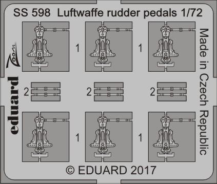 Luftwaffe rudder pedals 1/72 