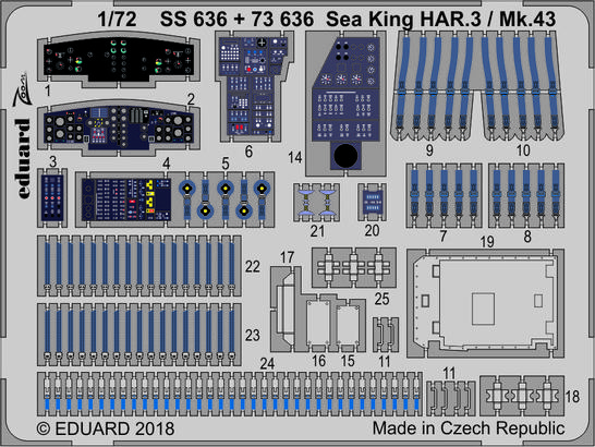 Sea King HAR.3 / Mk.43 interior 1/72  - 1