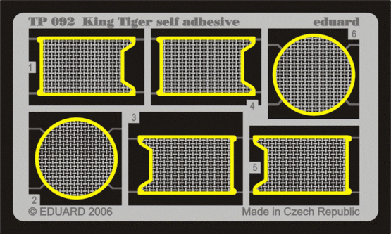 King Tiger self adhesive 1/35 