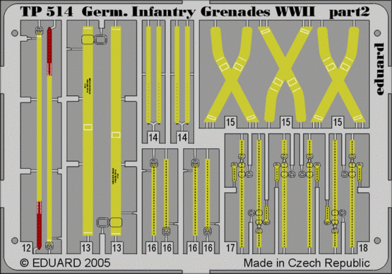 German Infantry Grenades WWII 1/35  - 1