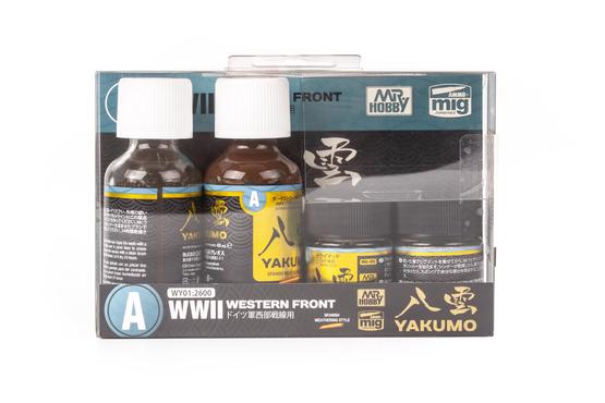 Mr. Weathering Color Paint - Yakumo patinovací set 2. světová válka západní fronta  - 1