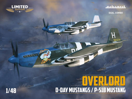 OVERLORD: D-DAY MUSTANGS  / P-51B MUSTANG  DUAL COMBO 1/48  - 2
