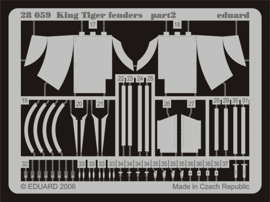 King Tiger fenders 1/48  - 2