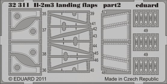 Il-2m3 landing flaps 1/32  - 2
