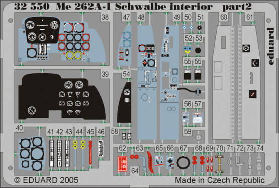 Me 262A Schwalbe interior 1/32  - 2