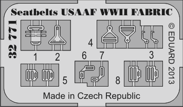 Seatbelts USAAF WWII FABRIC 1/32  - 2