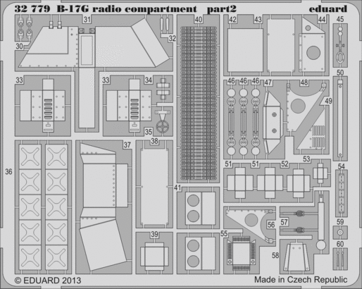 B-17G radio compartment S.A. 1/32  - 2