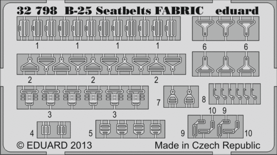 B-25 seatbelts FABRIC 1/32  - 2