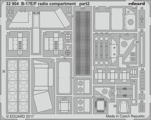 B-17E/F radio compartment 1/32  - 2