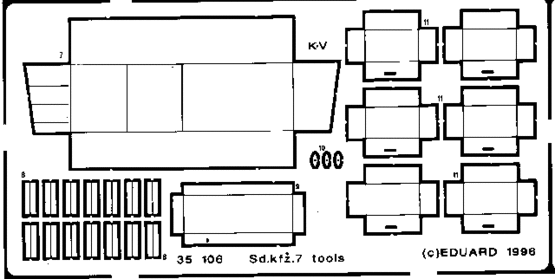 Sd.Kfz.7 tool box 1/35  - 2