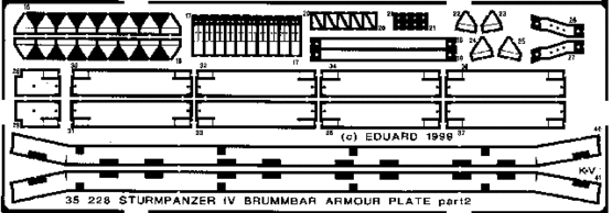 Brummbär armour plates 1/35  - 2