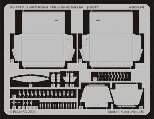 Centurion Mk.5 tool boxes 1/35  - 2