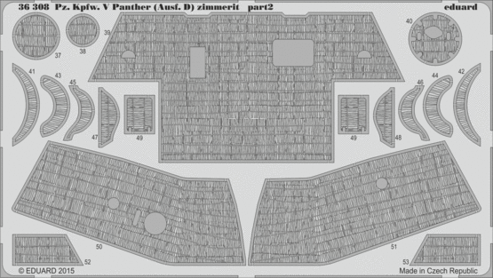 Pz.Kpfw.V Panther (Ausf.D) Zimmerit 1/35  - 2