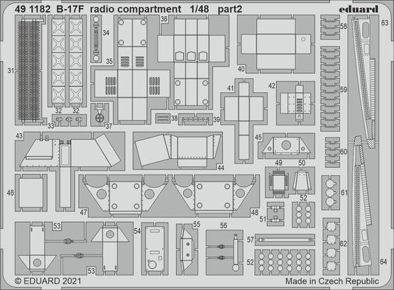 B-17F radio compartment 1/48  - 2
