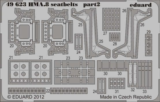 Lynx HMA.8 seatbelts 1/48  - 2