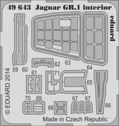 Jaguar GR.1 interior S.A. 1/48  - 2