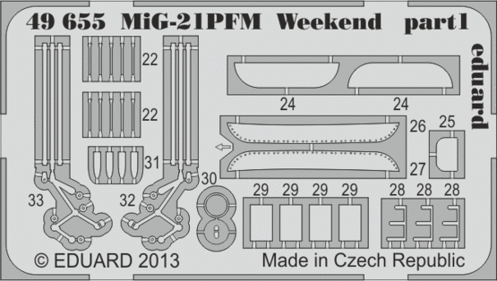 MiG-21PFM Weekend 1/48  - 2