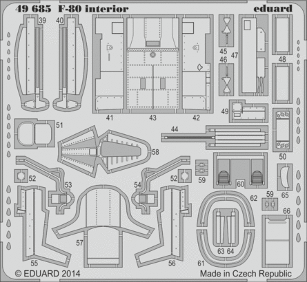 F-80 interior S.A. 1/48  - 2