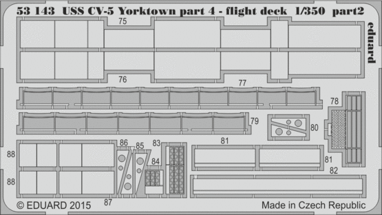 USS CV-5 Yorktown part 4 flight deck 1/350  - 2