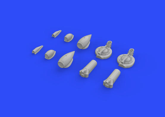 P-38F turbochargers &amp; air intakes 1/48  - 2