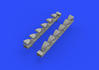 Bf 109G-6 exhaust stacks 1/48 - 2/3