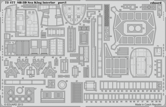SH-3D Sea King interior S.A. 1/72  - 2