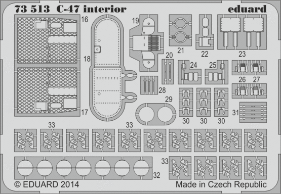 C-47 interior S.A. 1/72  - 2