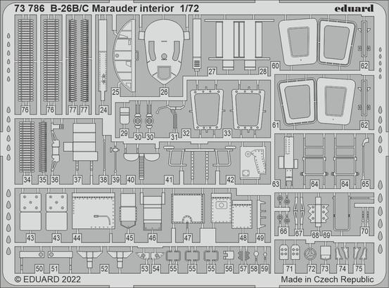 B-26B/C Marauder interior 1/72  - 2